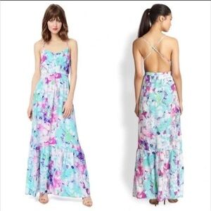 Parker Silk Tye Dye Maxi Dress